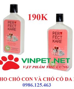 SỮA TẮM CHO CHÓ CON VÀ CHÓ CÓ DA NHẠY CẢM PERFECT KARE